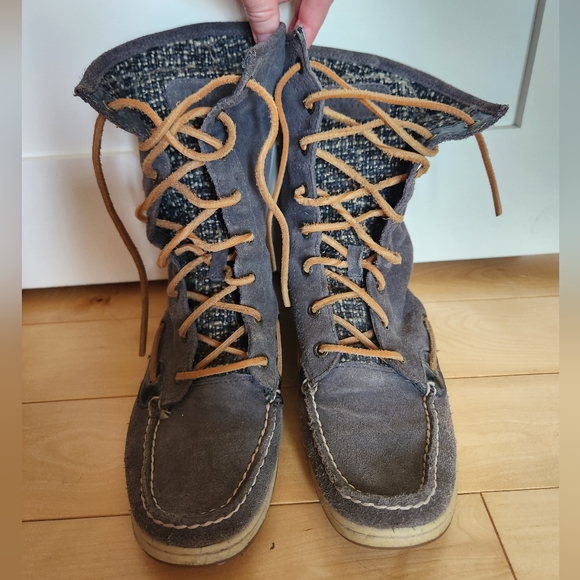 Sperry suede deck boots Ladyfish - Picture 1 of 4
